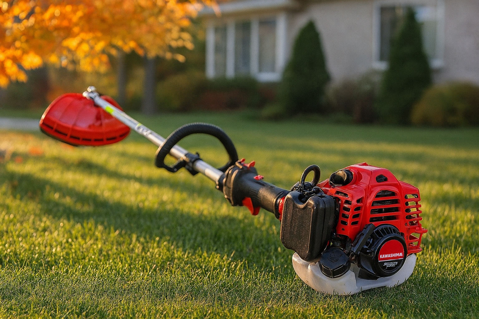 Desbrozadora de la marca Kawashima